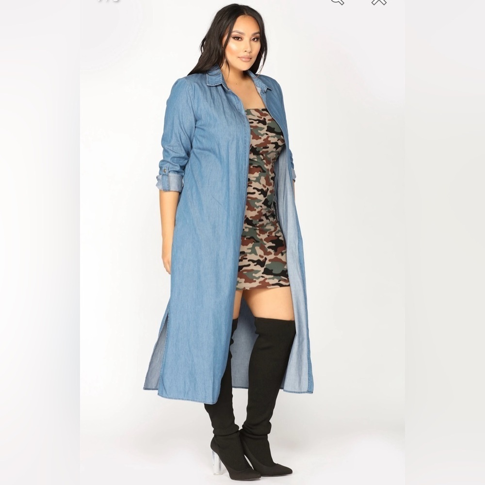 Fashion Nova women’s small dangerous gal duster collared layering kimono jacket - Picture 12 of 13
